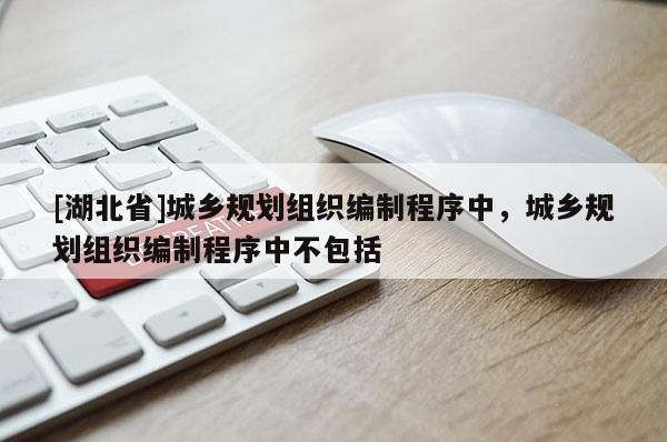 [湖北省]城鄉(xiāng)規(guī)劃組織編制程序中，城鄉(xiāng)規(guī)劃組織編制程序中不包括