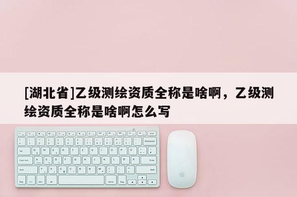 [湖北省]乙級測繪資質(zhì)全稱是啥啊，乙級測繪資質(zhì)全稱是啥啊怎么寫